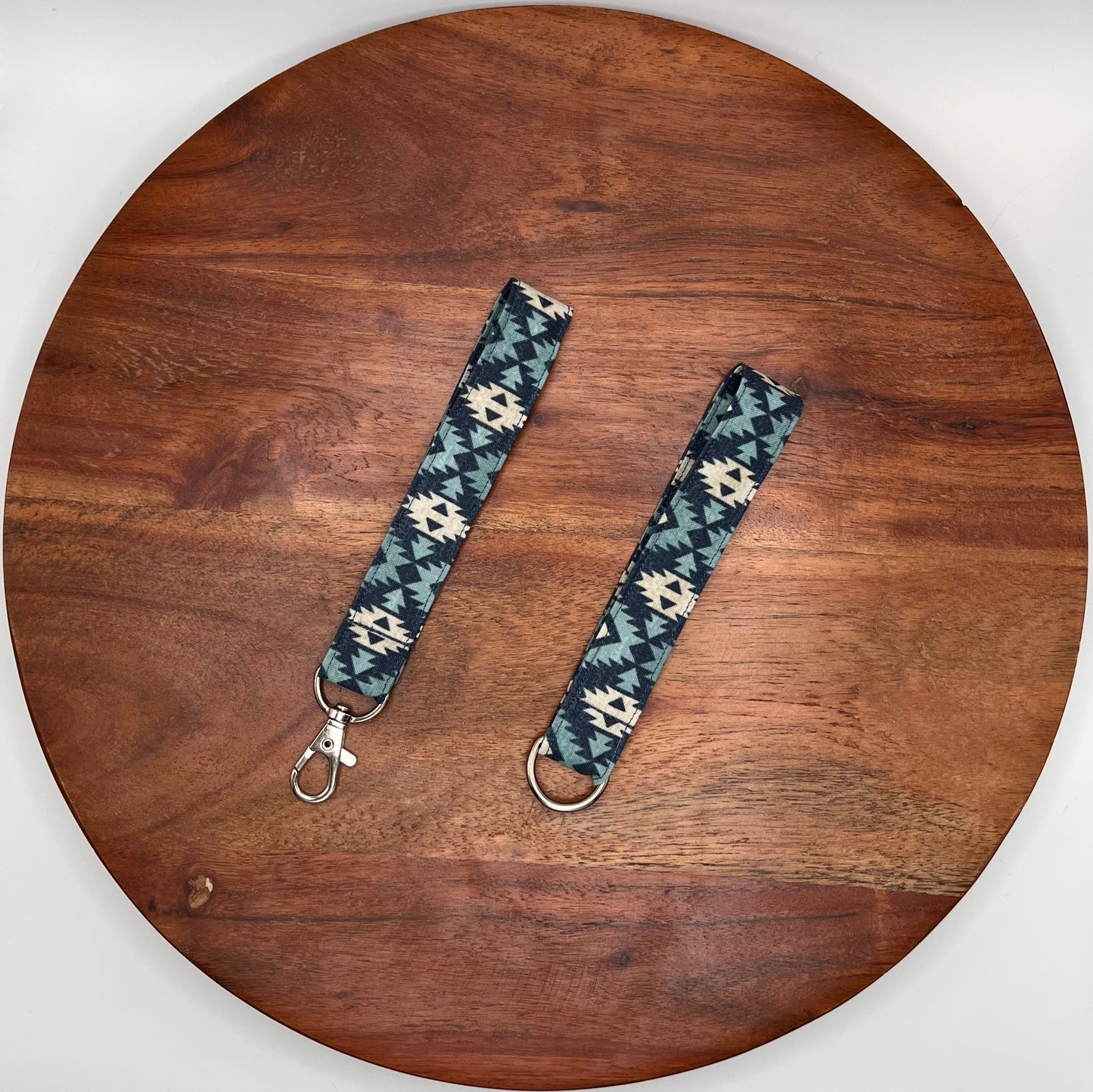 Blue Aztec Lanyard