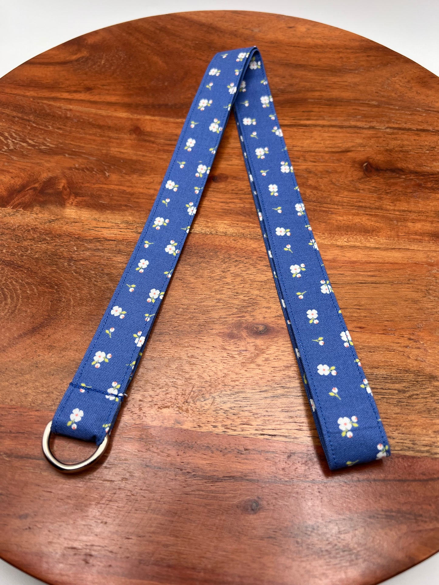 Royal Blue Floral Lanyard