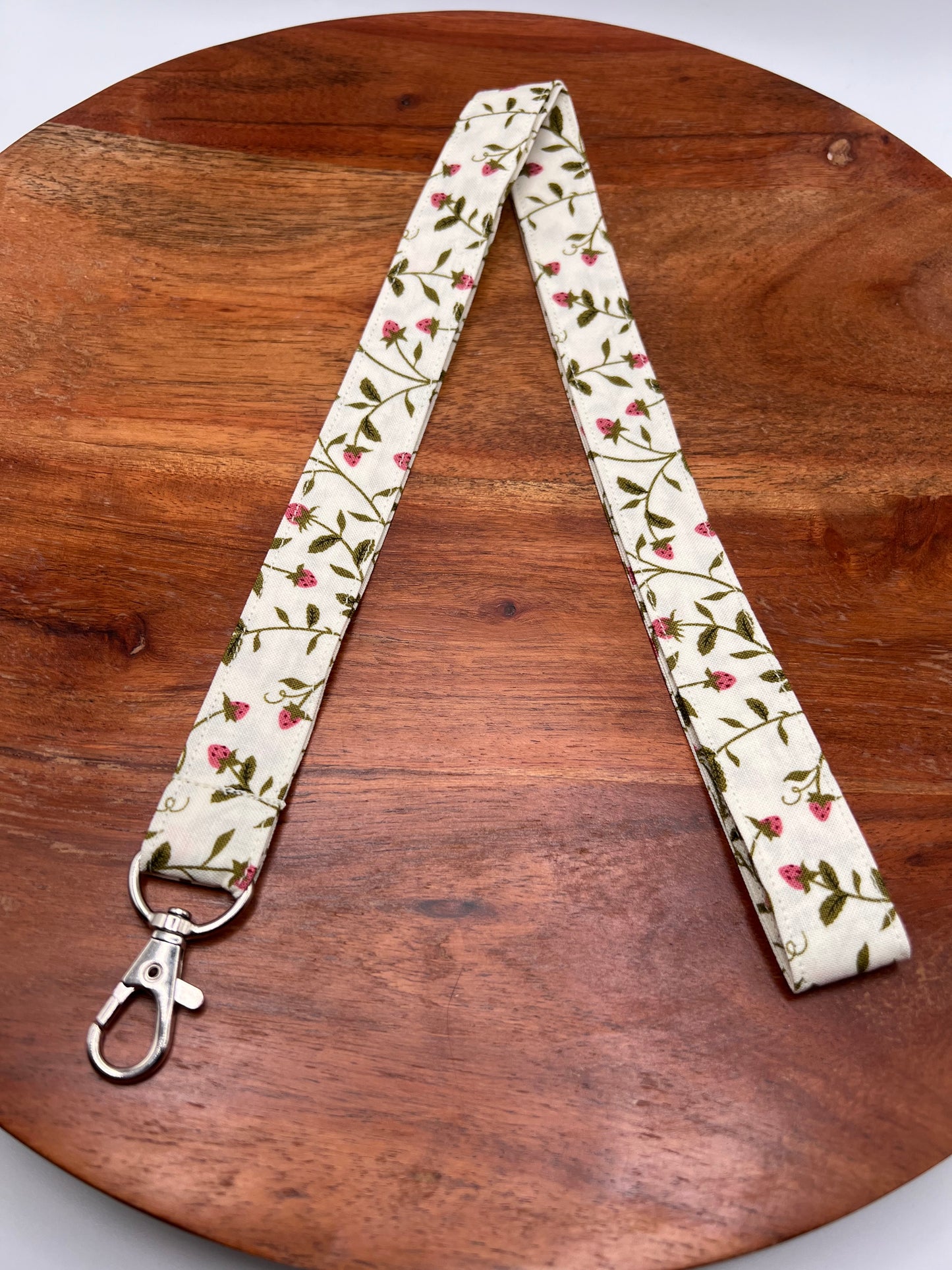 Strawberries and Cream Lanyards