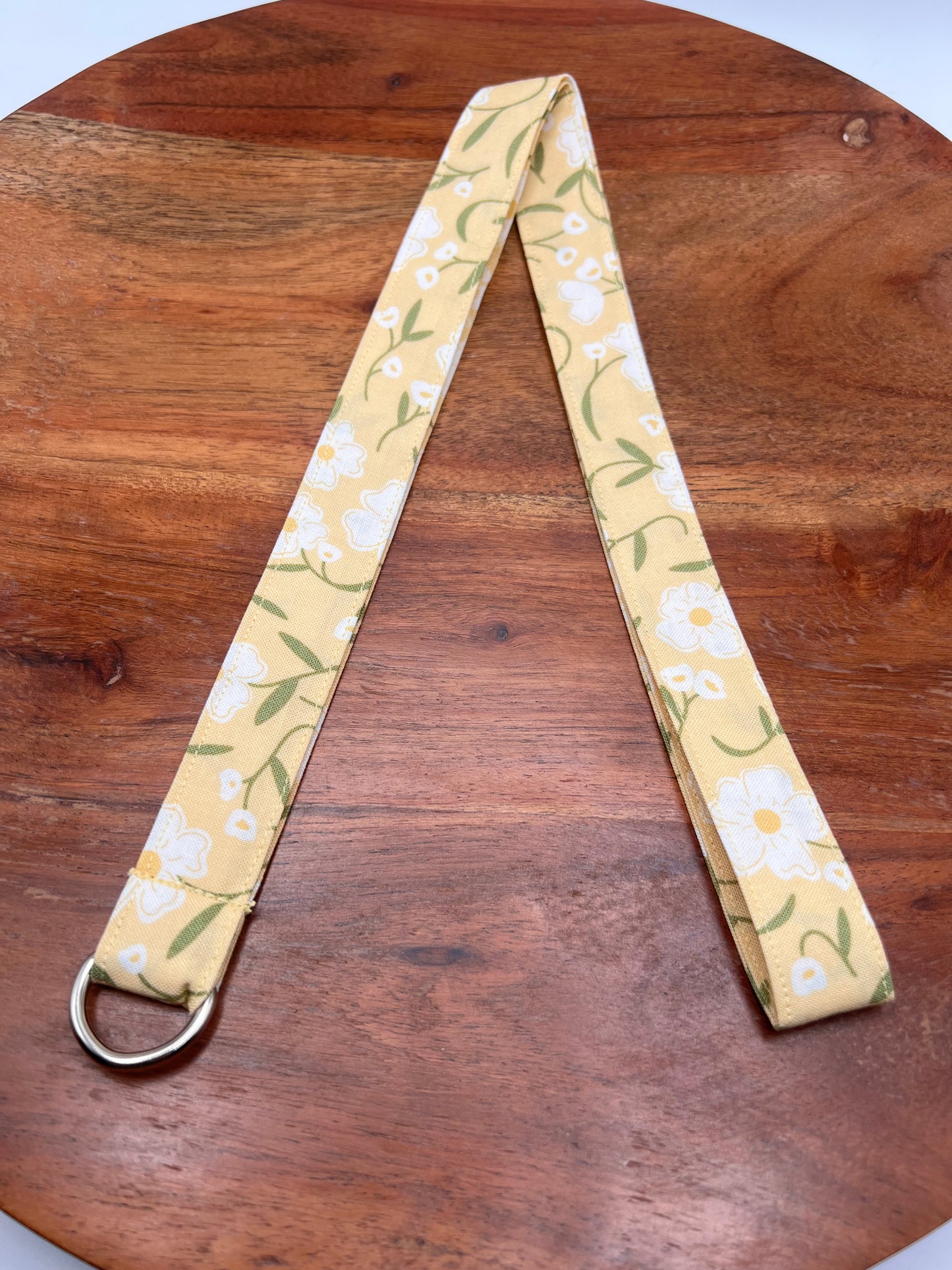 Yellow Floral Lanyards