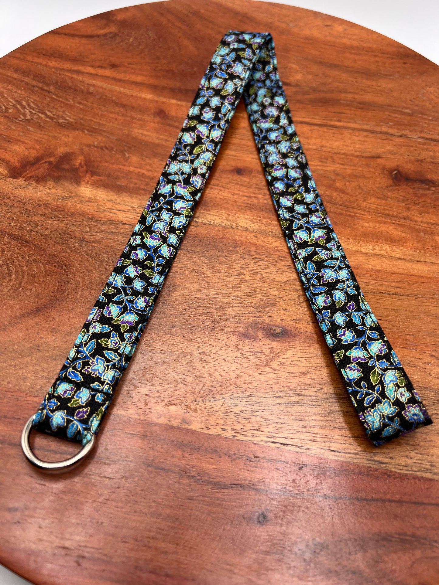 Teal, Purple, and Gold Floral Lanyards