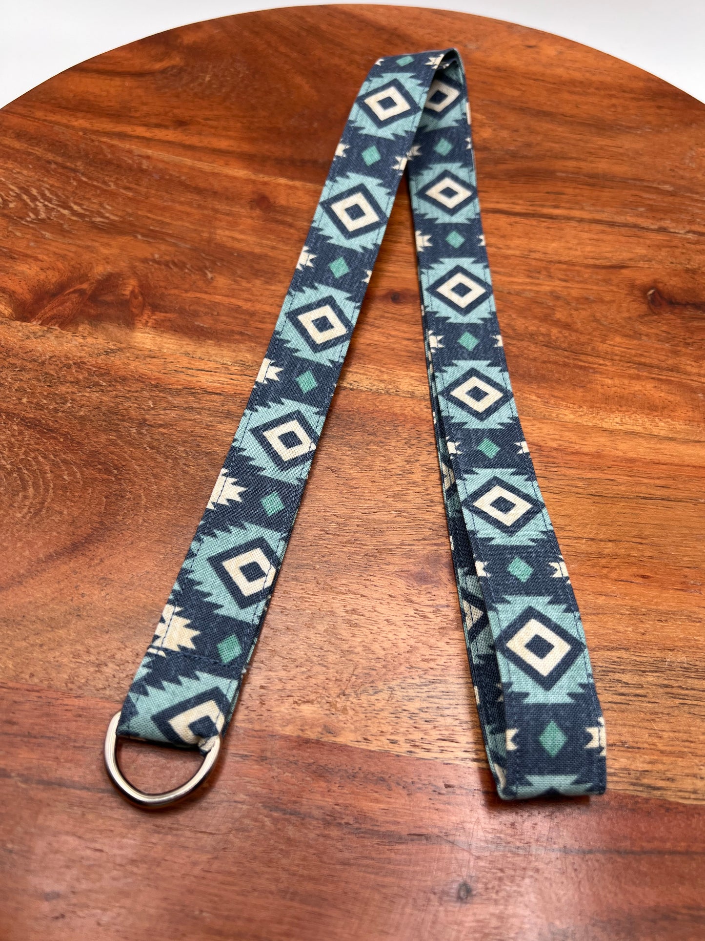 Blue Aztec Lanyard