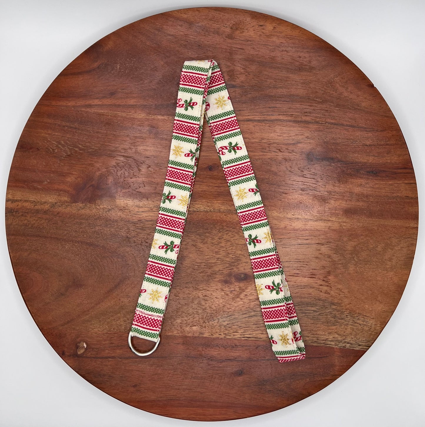 Vintage Christmas Stripe Lanyard