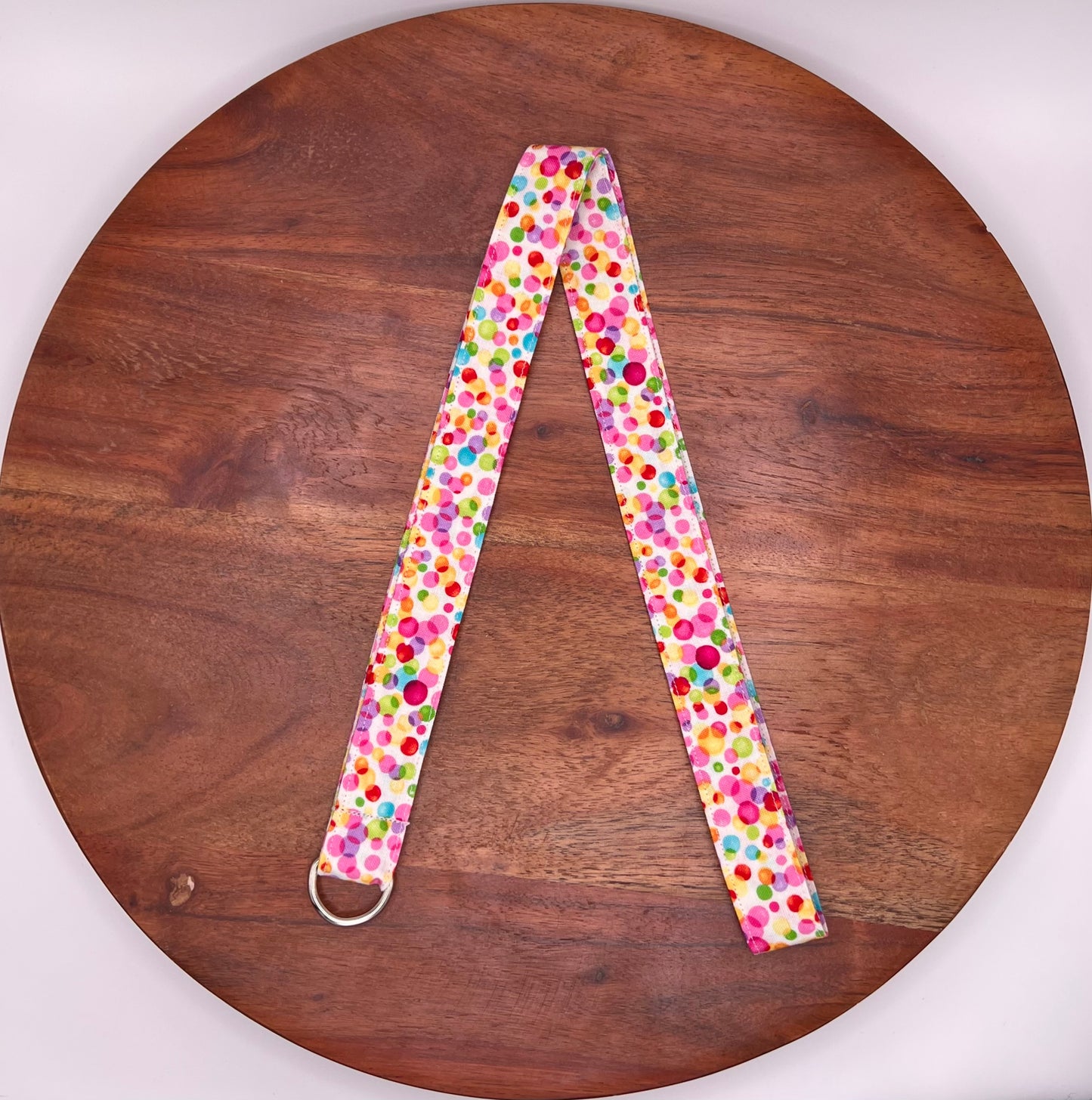 Rainbow Polka Dot Lanyards