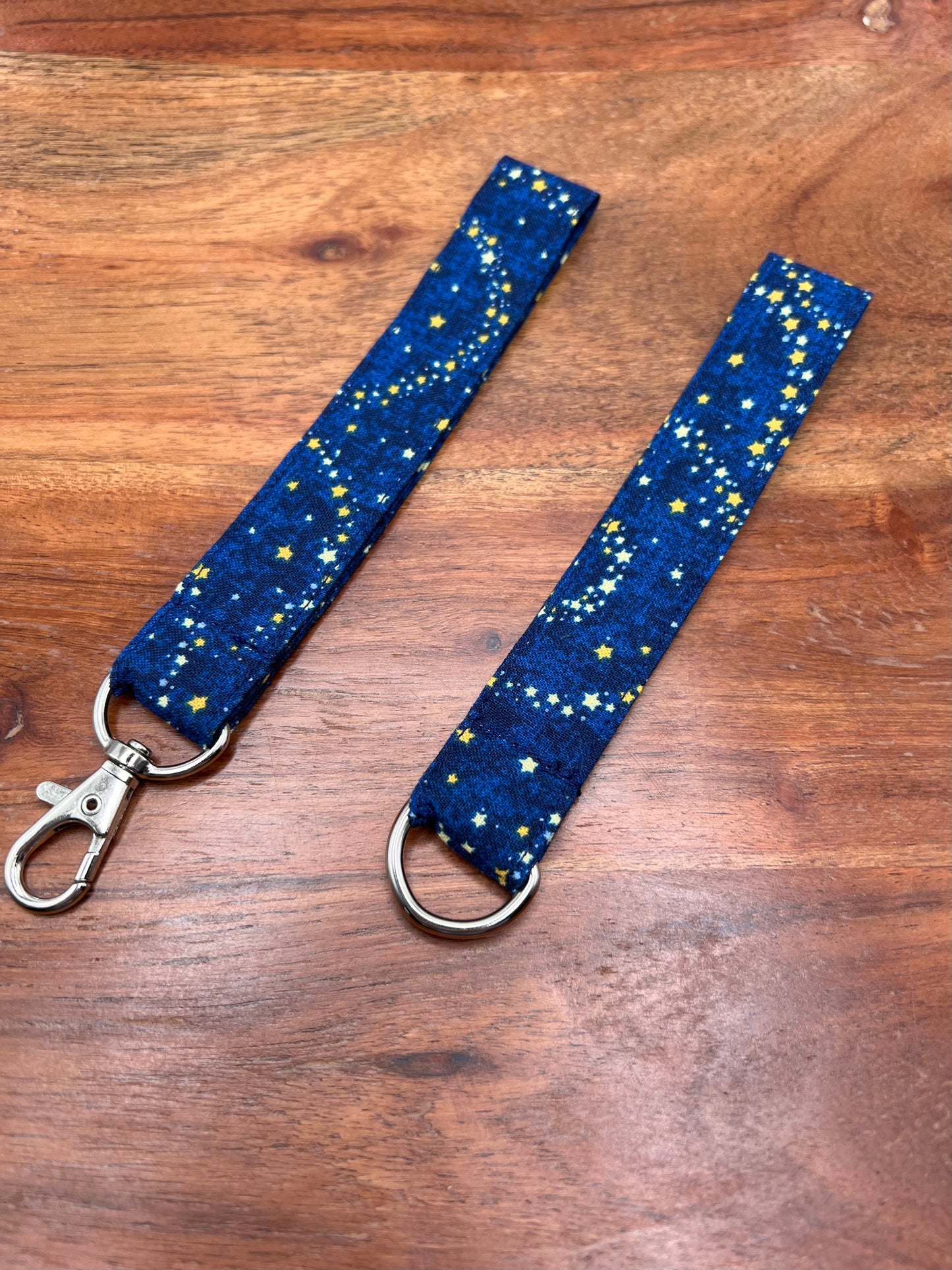 Blue and Yellow Star Lanyard