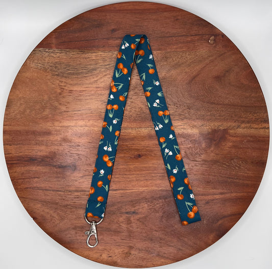 Turquoise Cherry Lanyards