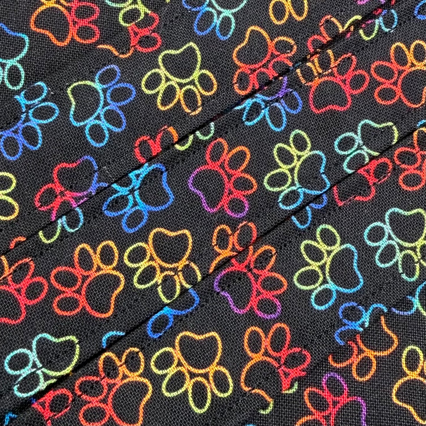 Rainbow Paw Print Wristlet/Lanyard