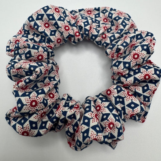 Patriotic Quilt Star Scrunchie