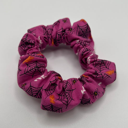 Magenta Spiderweb Scrunchie