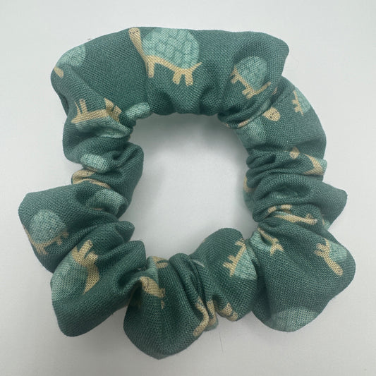 Green Turtle Scrunchie