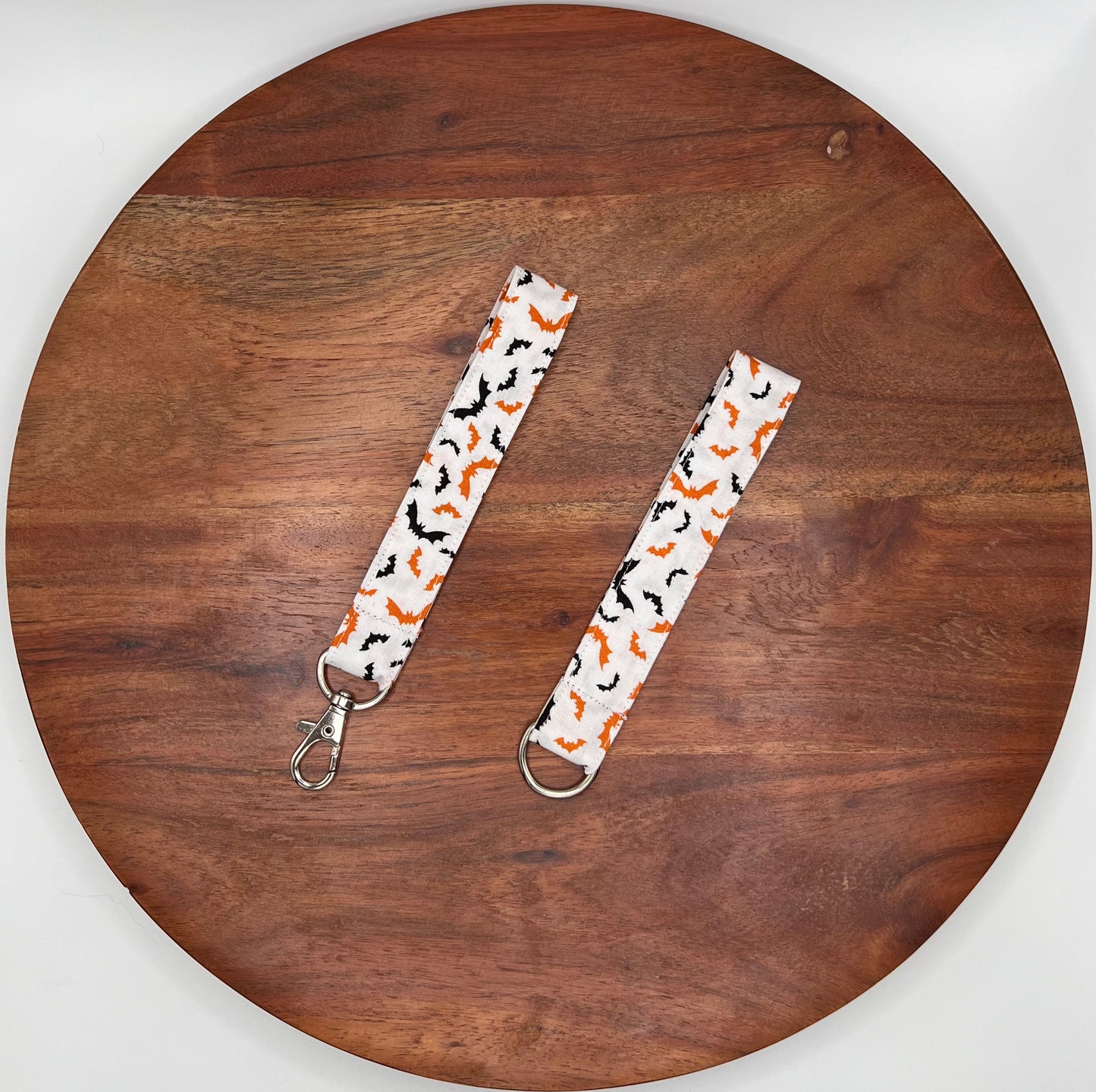 Black and Orange Bats Lanyard