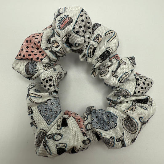 White Sewing Notions Scrunchie