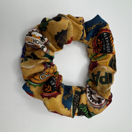 Beer Bottle Caps Scrunchie