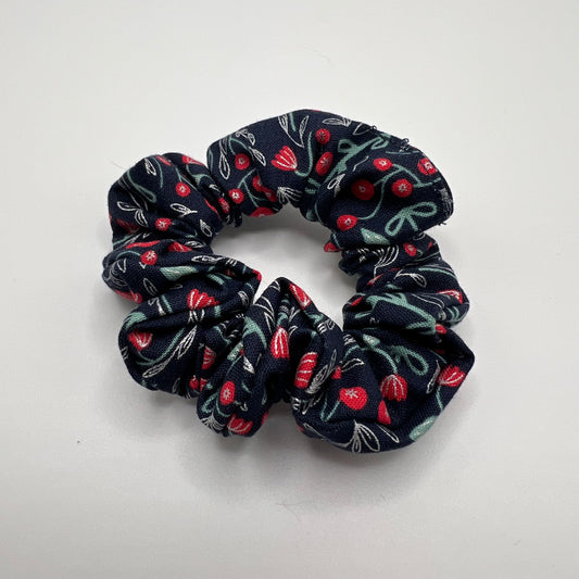 Winterberry Floral Scrunchie