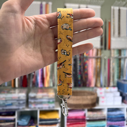 Yellow Bird Wristlet