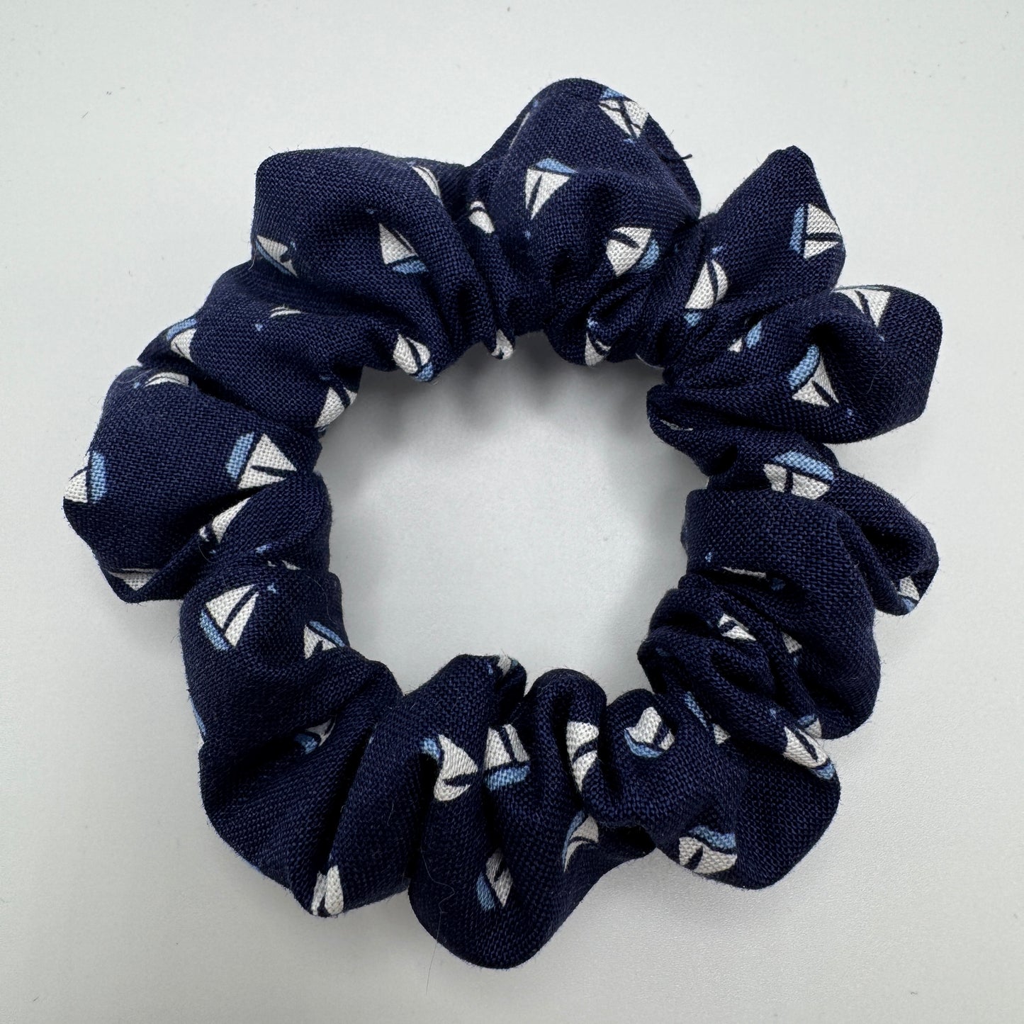 Tiny Sailboat Scrunchie