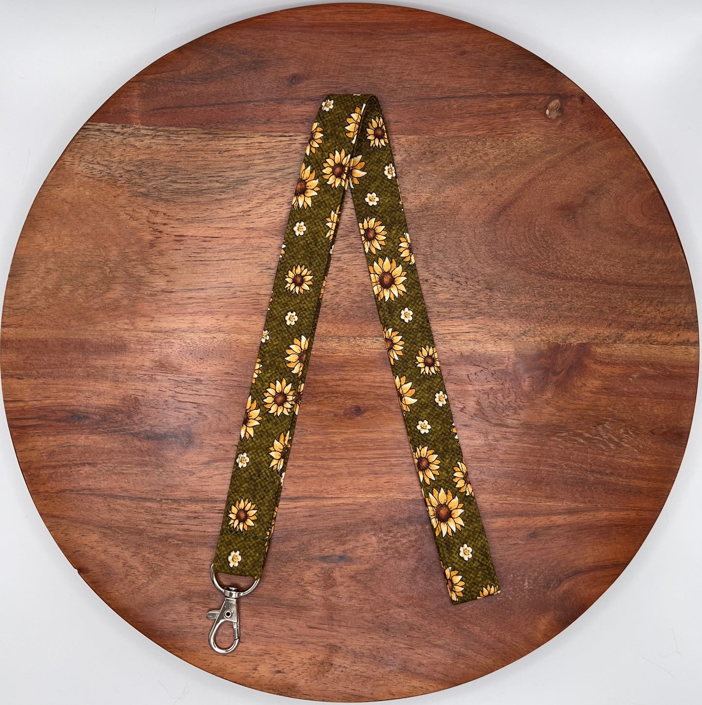 Olive Sunflower Lanyard