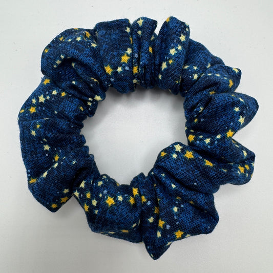 Blue and Yellow Stars Scrunchie