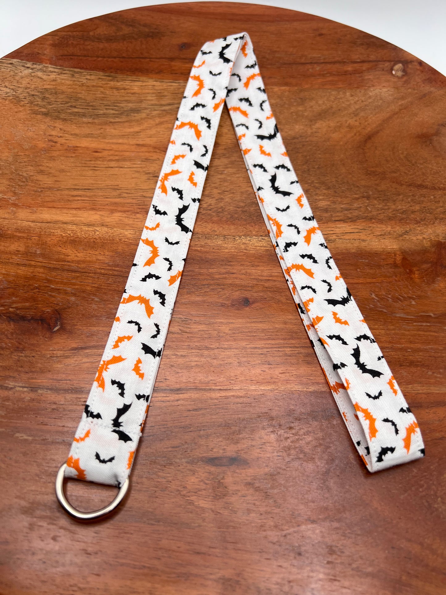 Black and Orange Bats Lanyard