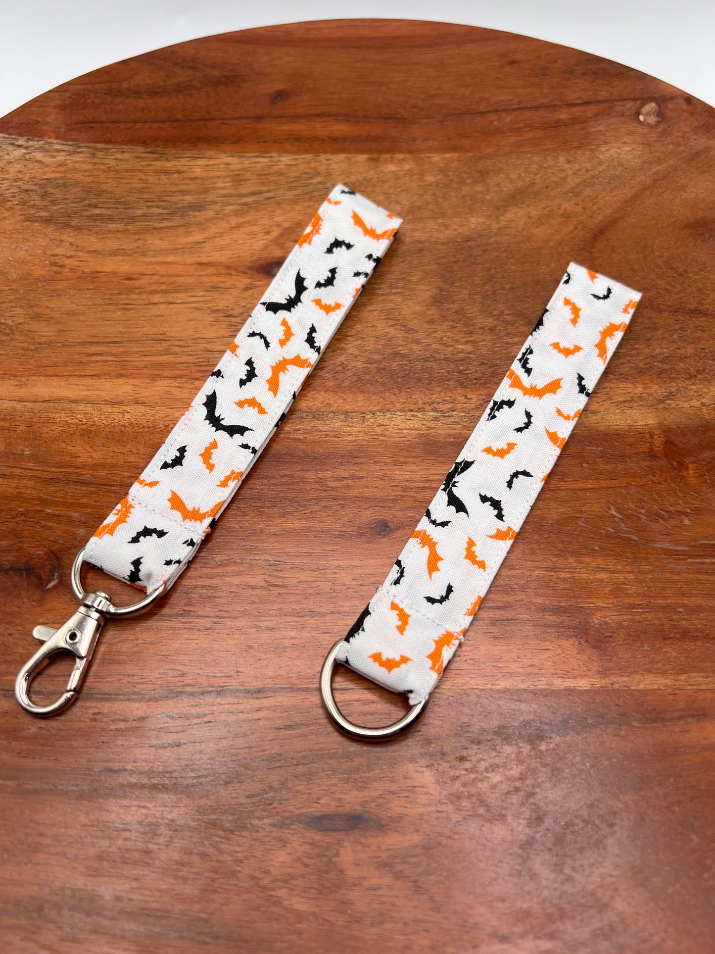 Black and Orange Bats Lanyard