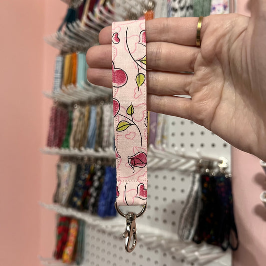 Hearts and Roses Wristlet