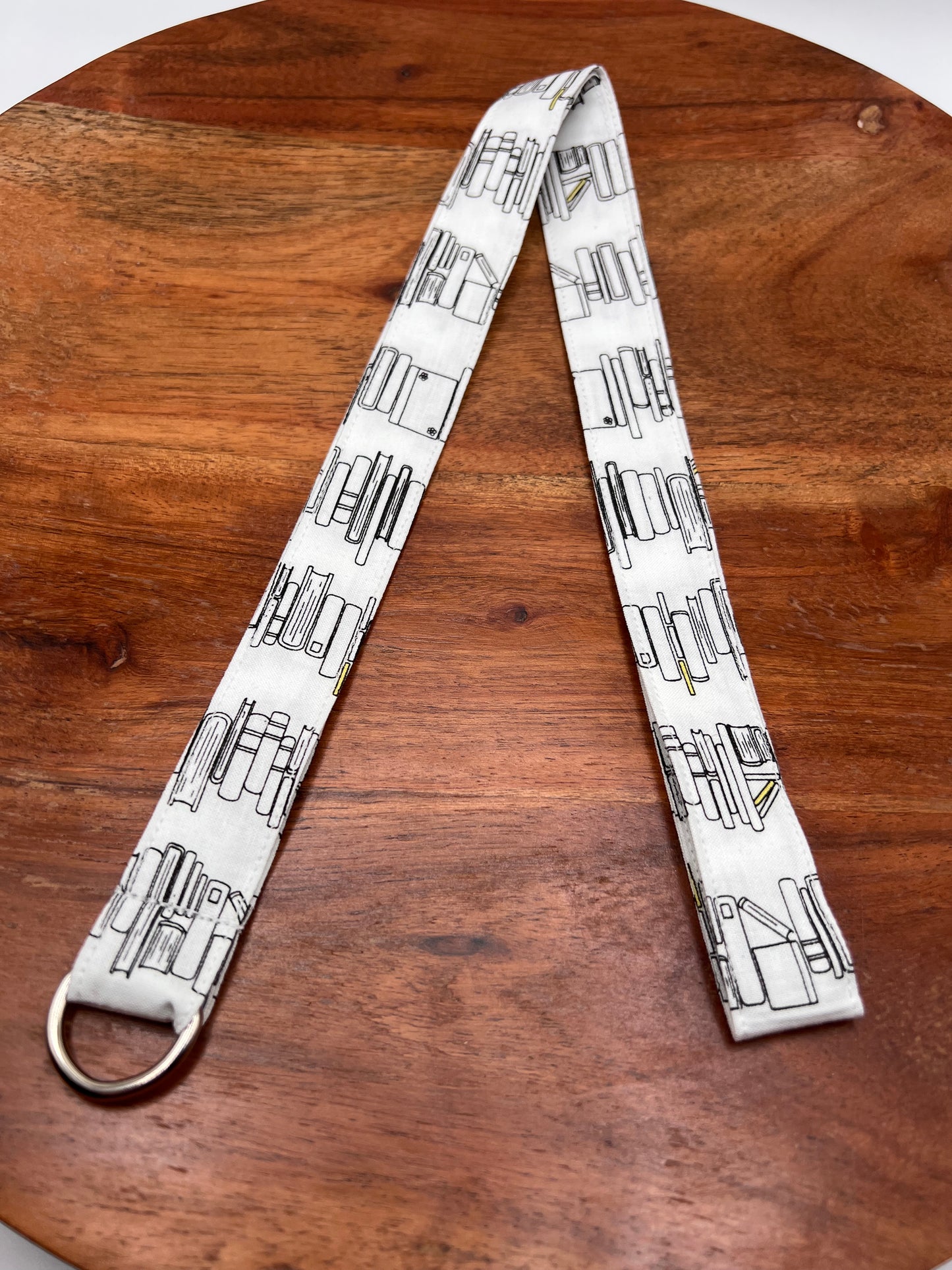 Black and White Books Lanyard