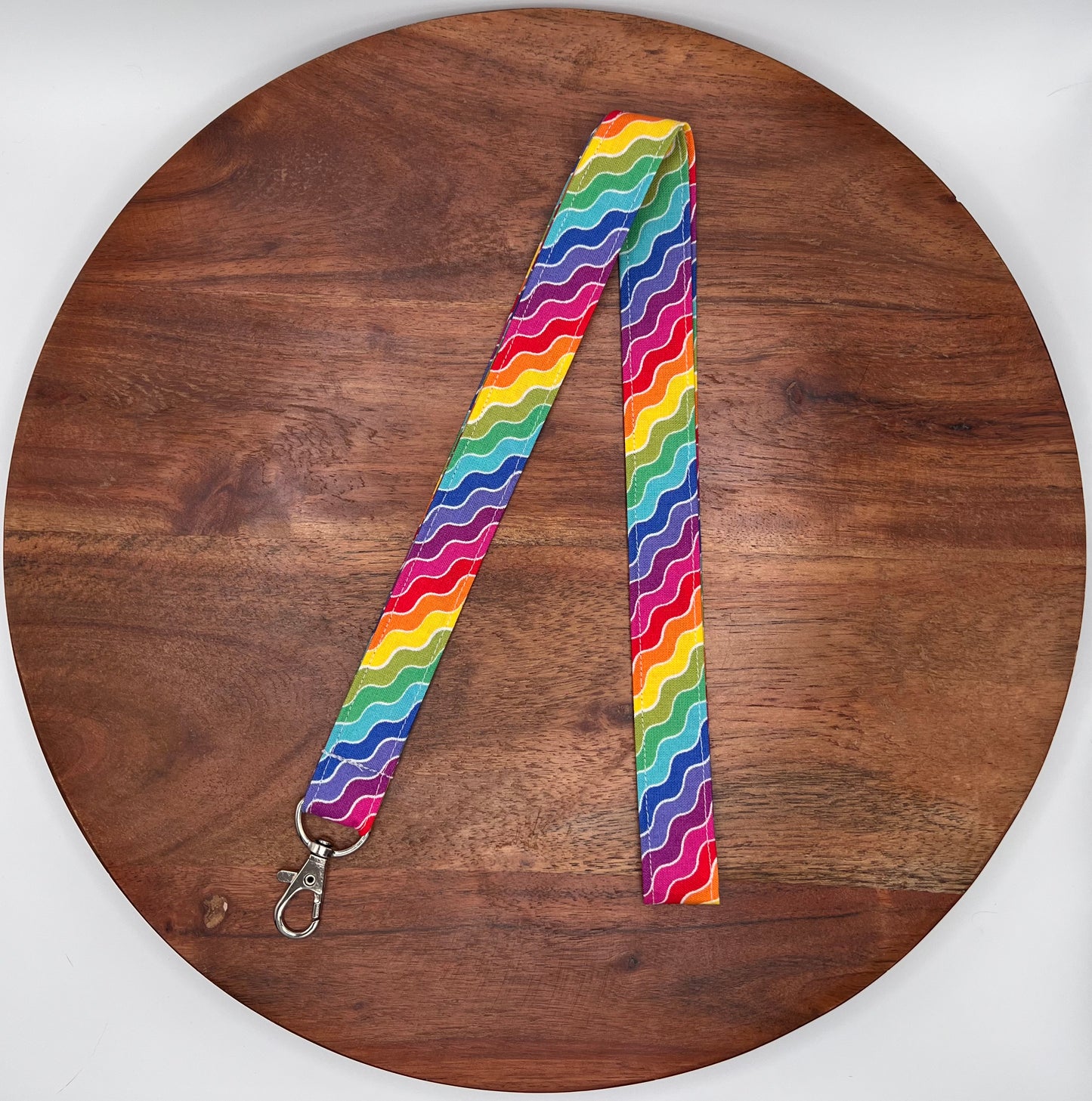 Rainbow Wave Lanyards