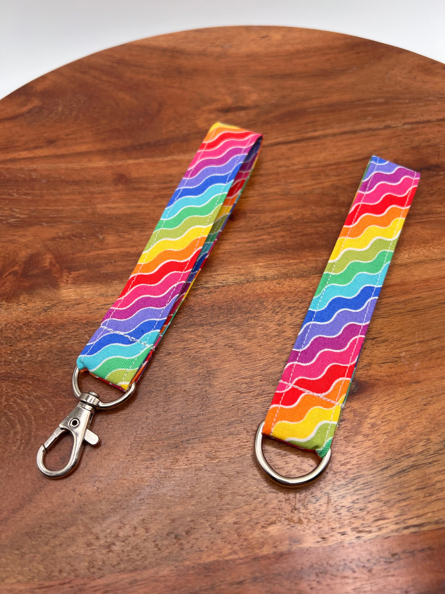 Rainbow Wave Lanyards