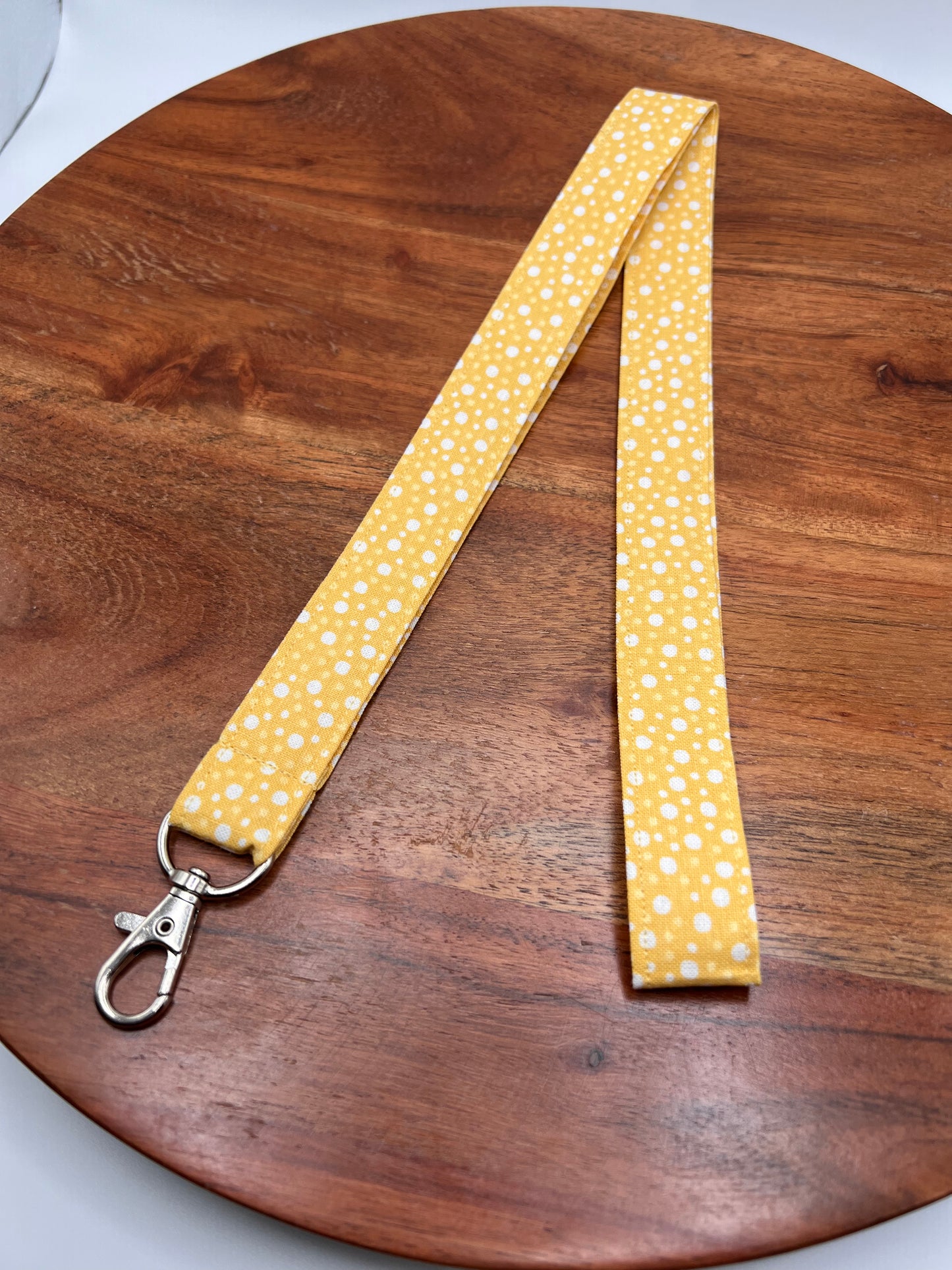 Yellow Polka Dot Lanyards