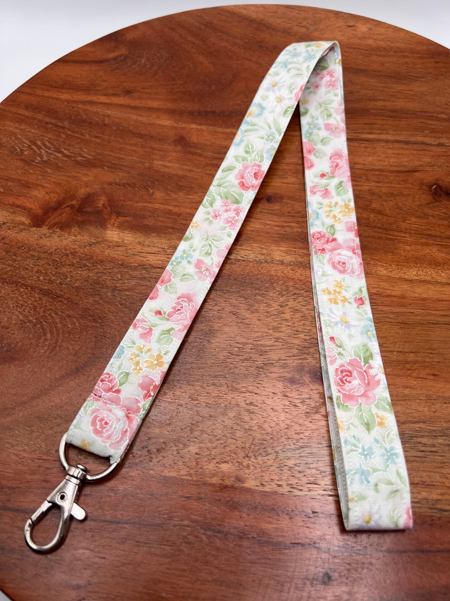 Pastel Floral Lanyards