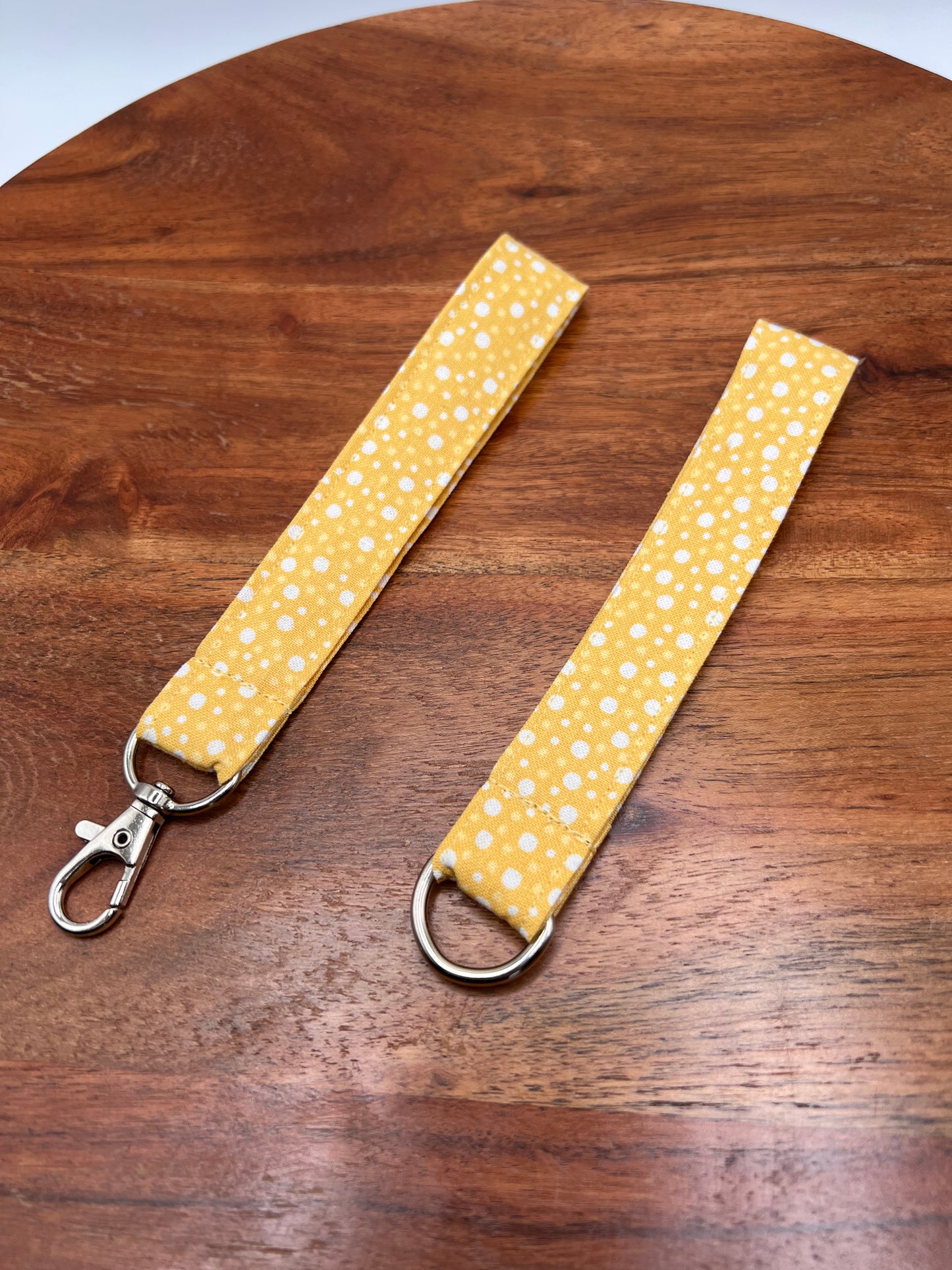 Yellow Polka Dot Lanyards