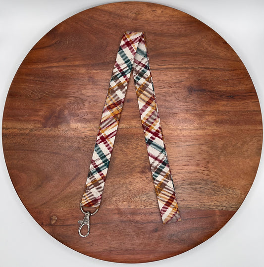 Harvest Plaid Lanyards