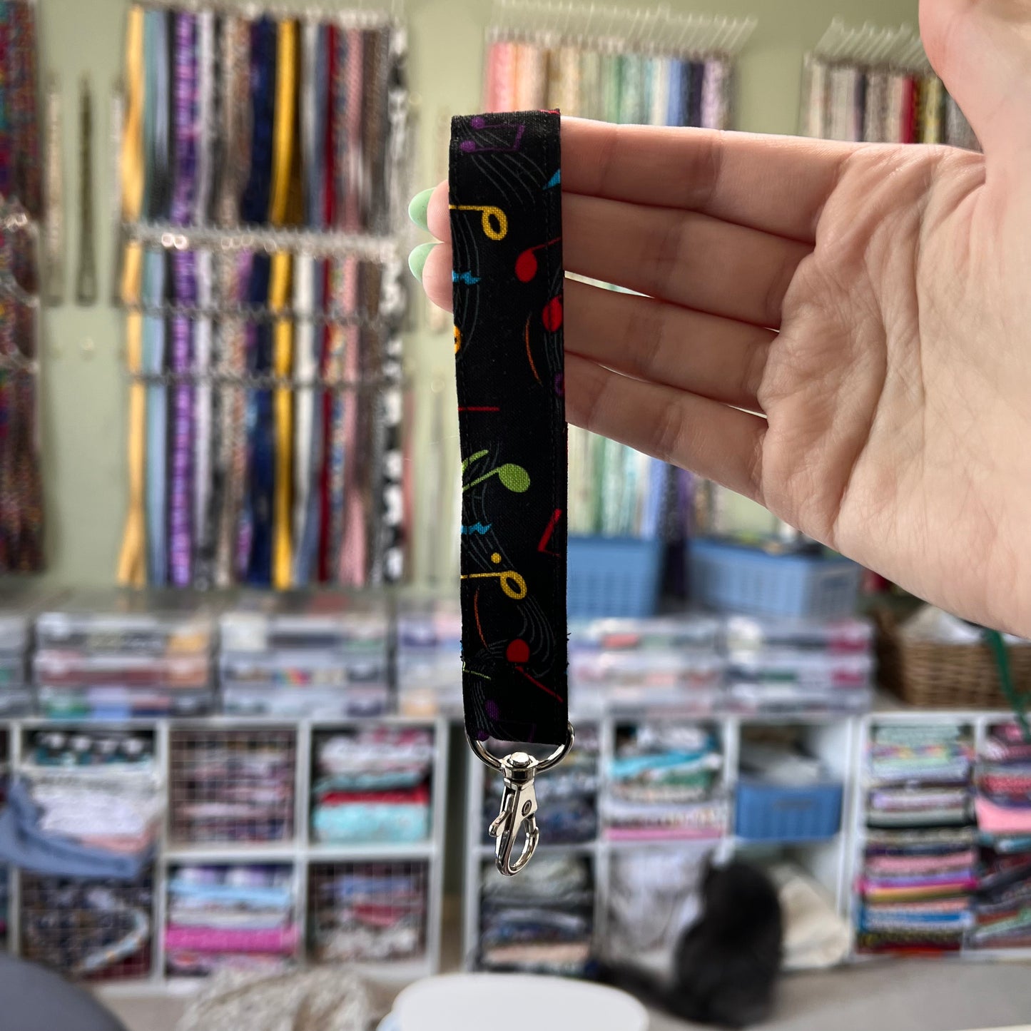 Black Rainbow Music Wristlet