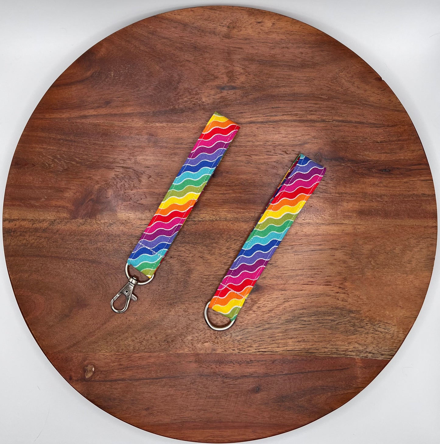 Rainbow Wave Lanyards