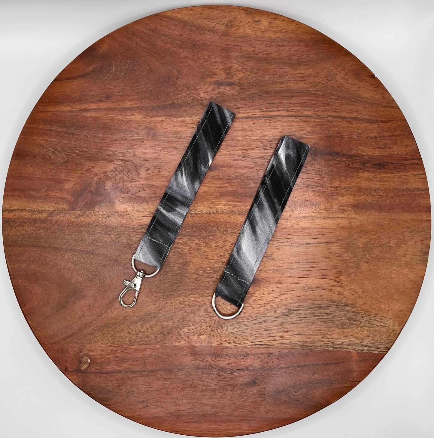 Black Paint Stroke Lanyard