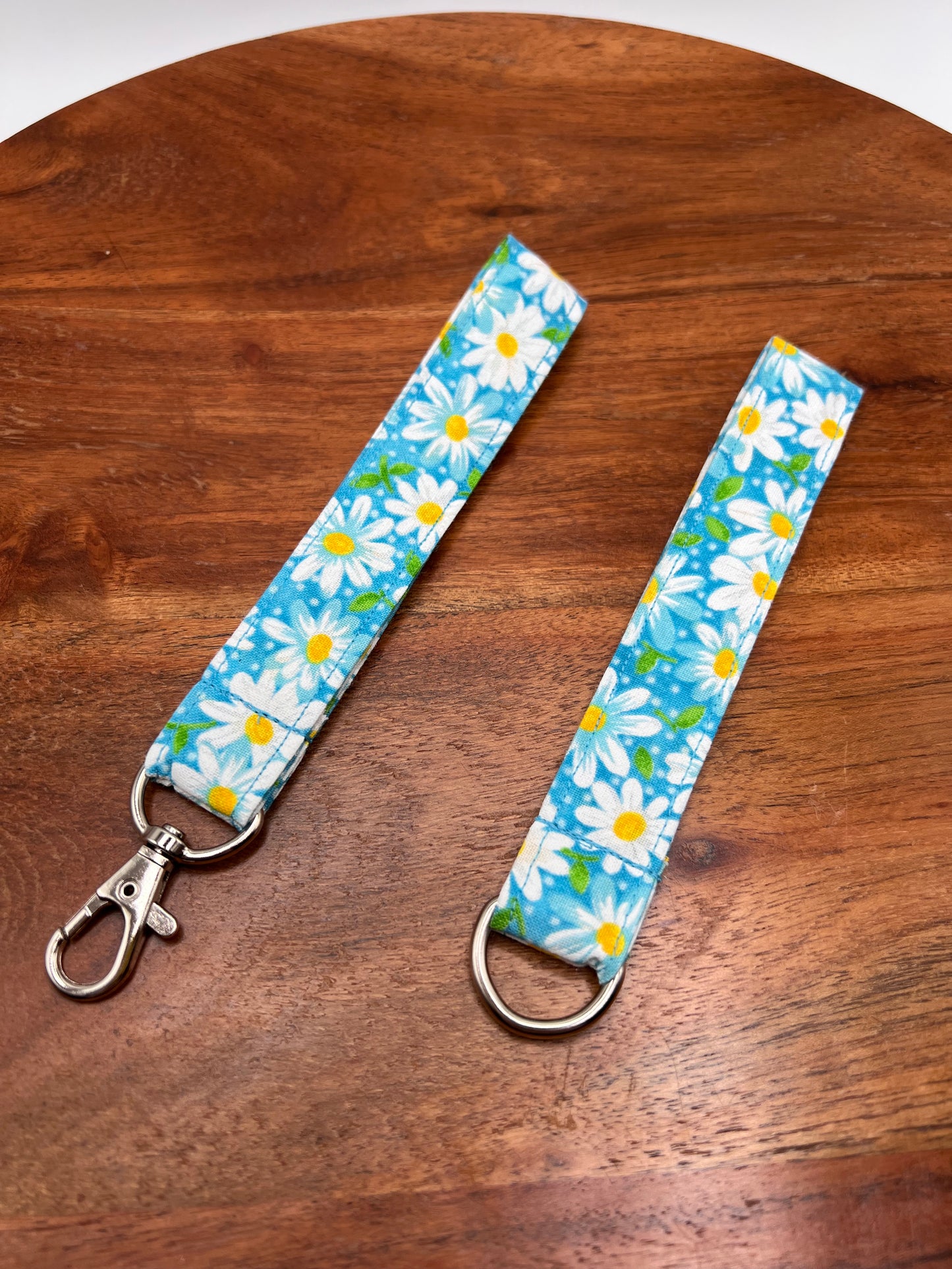 Teal Daisy Lanyard