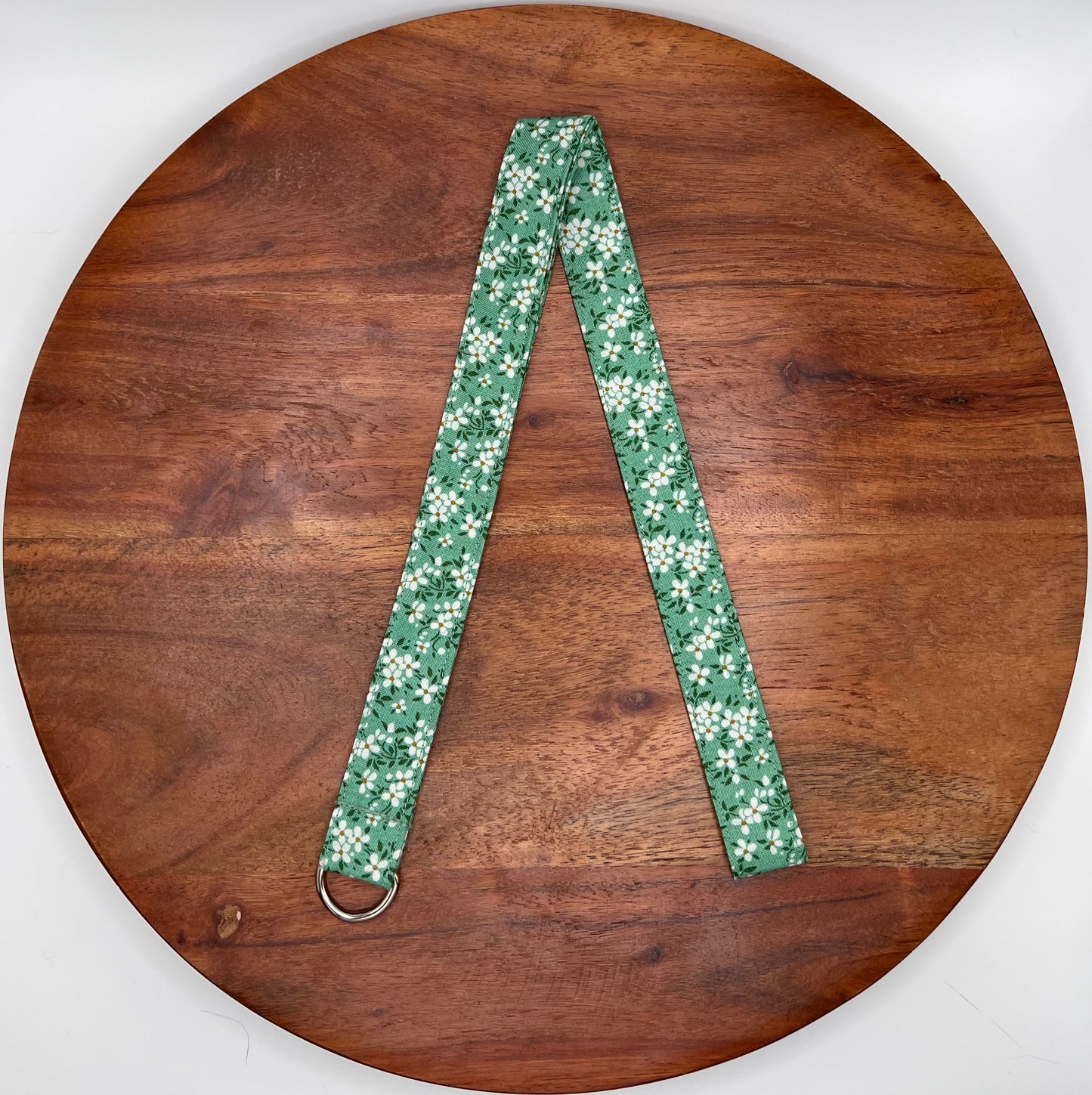 Green Floral Lanyard