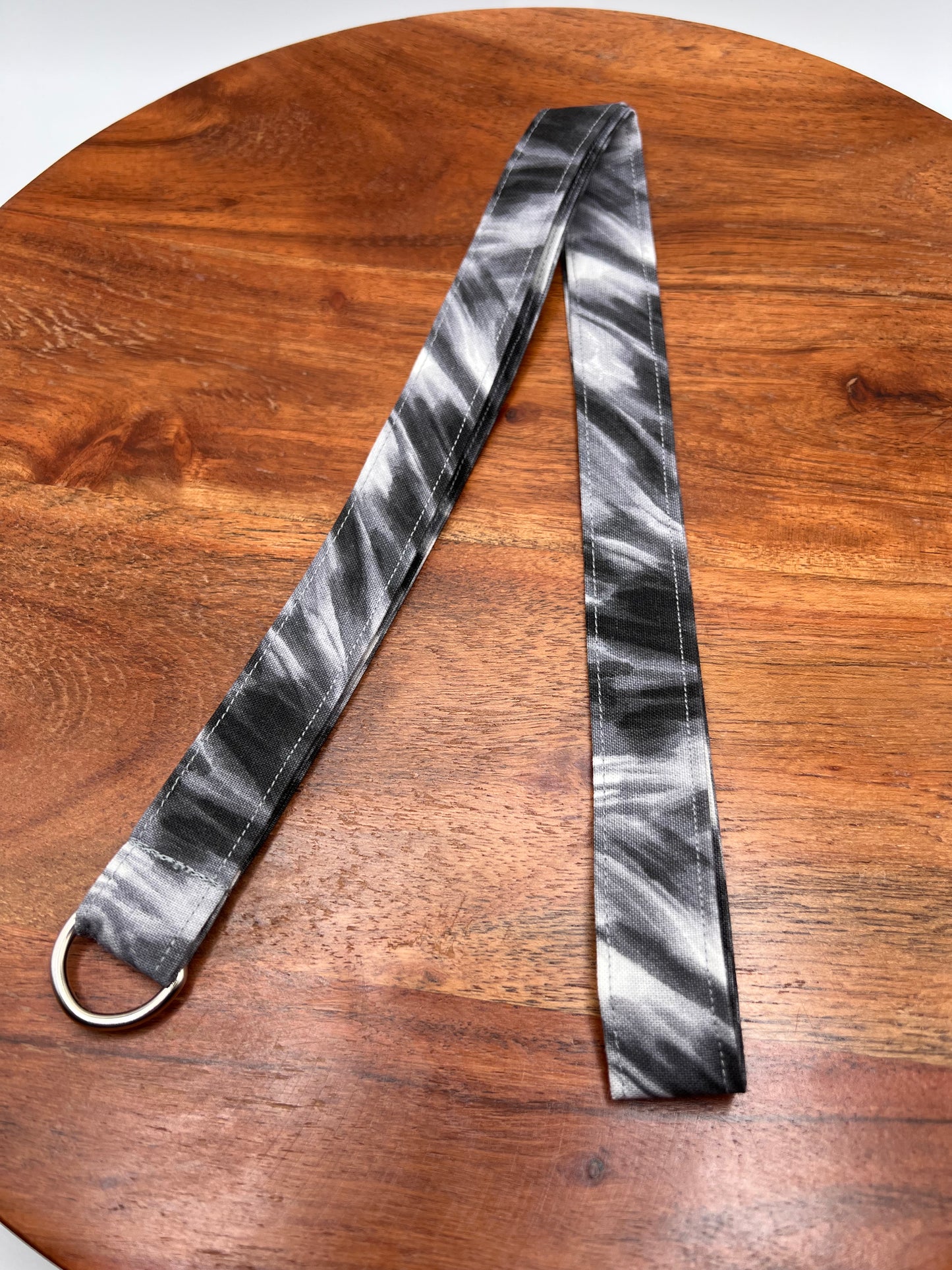 Black Paint Stroke Lanyard