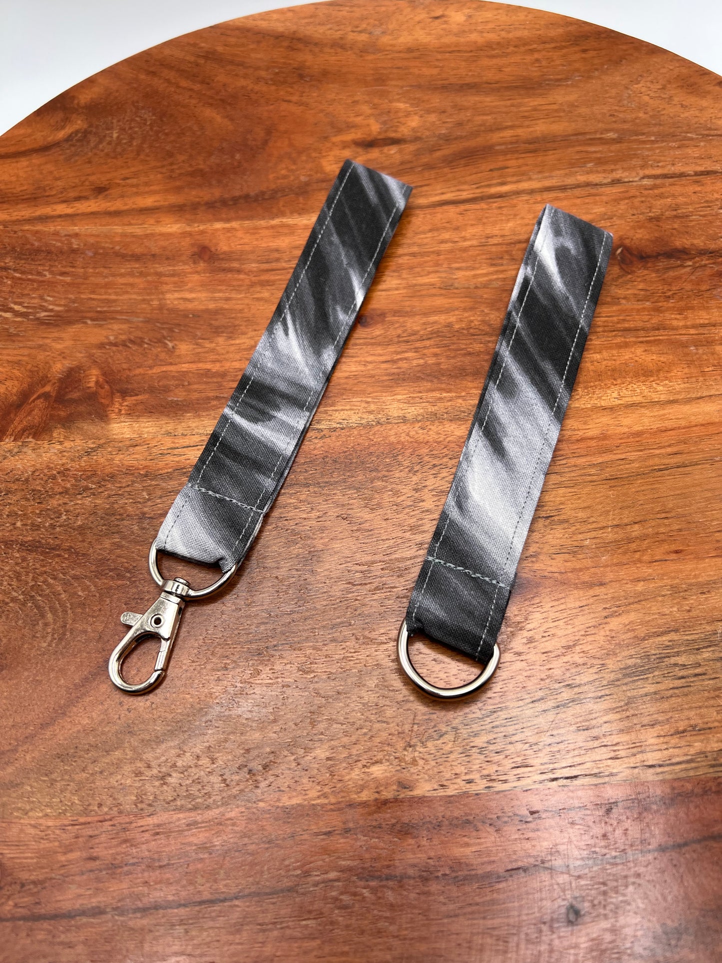 Black Paint Stroke Lanyard