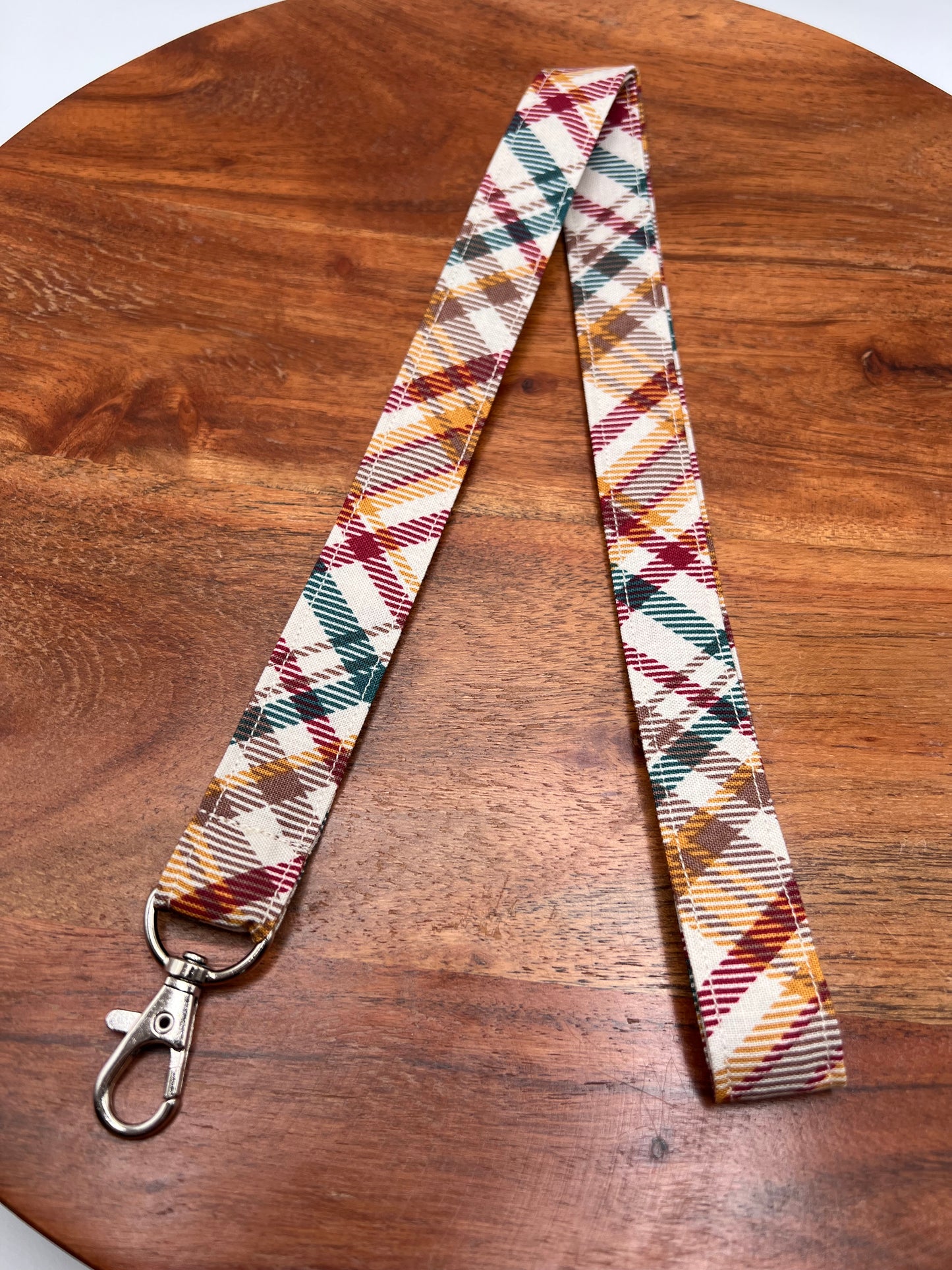 Harvest Plaid Lanyards