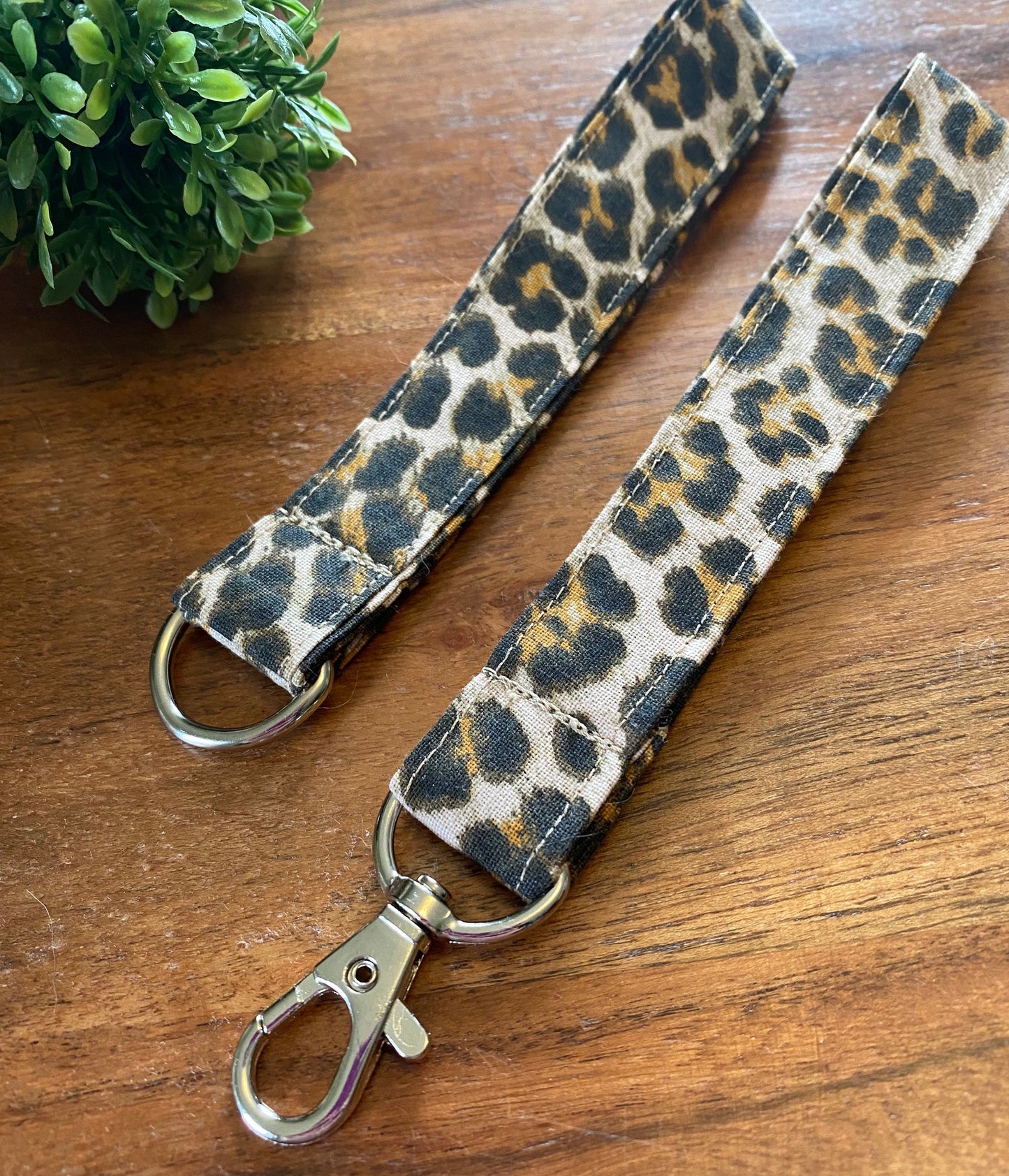 Brown Cheetah Print Lanyards