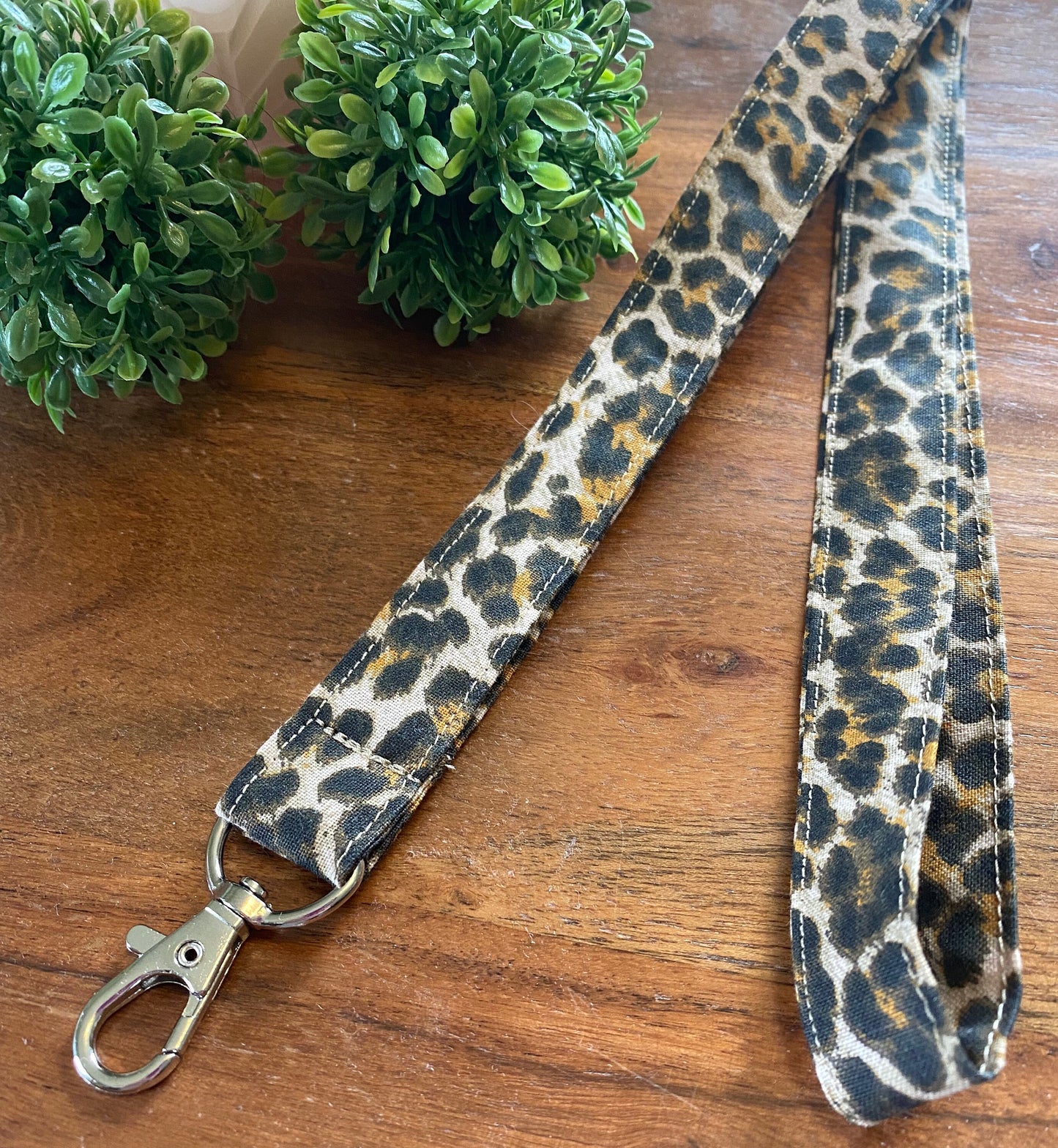 Brown Cheetah Print Lanyards