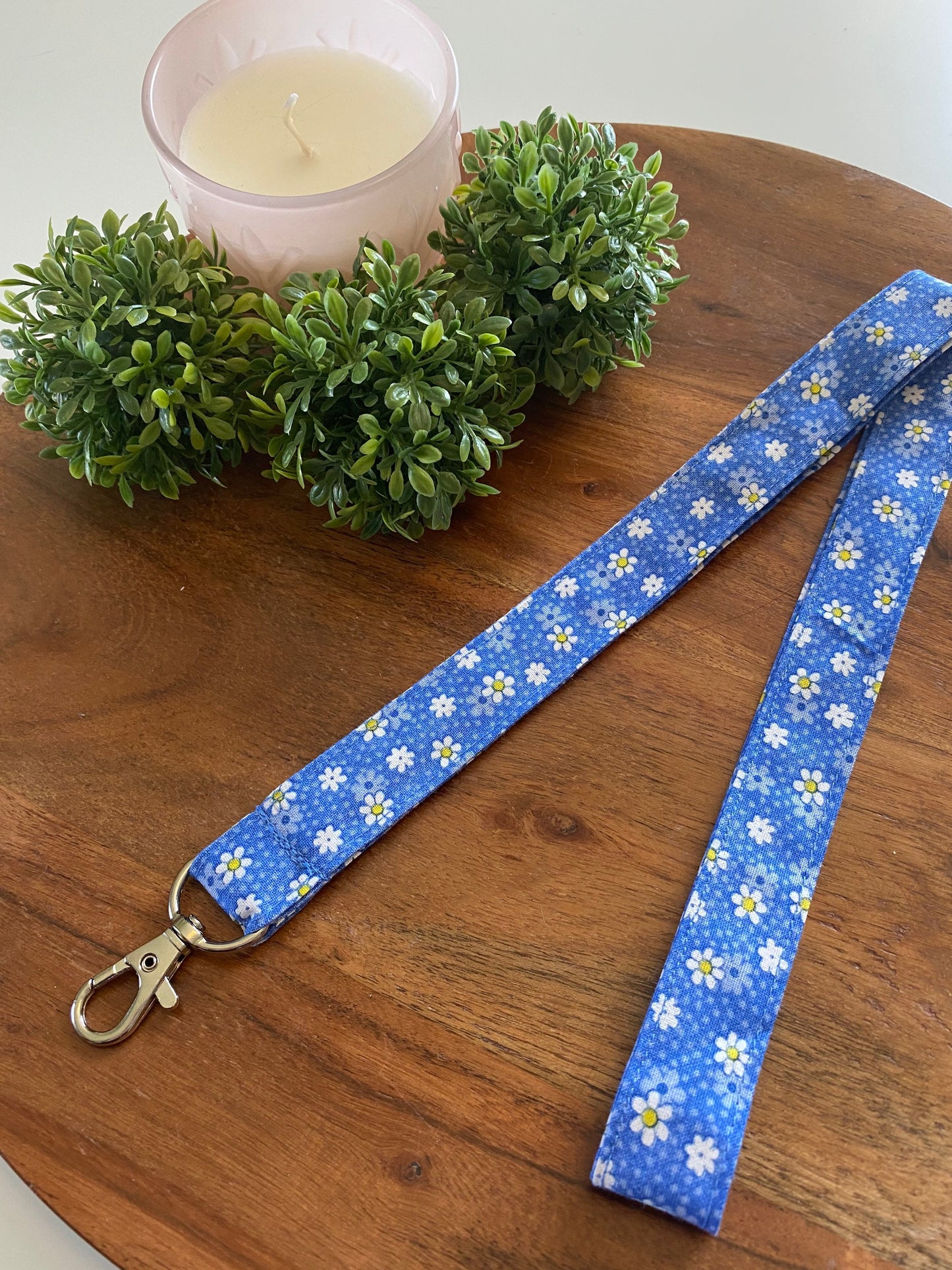 Blue Daisy Lanyards