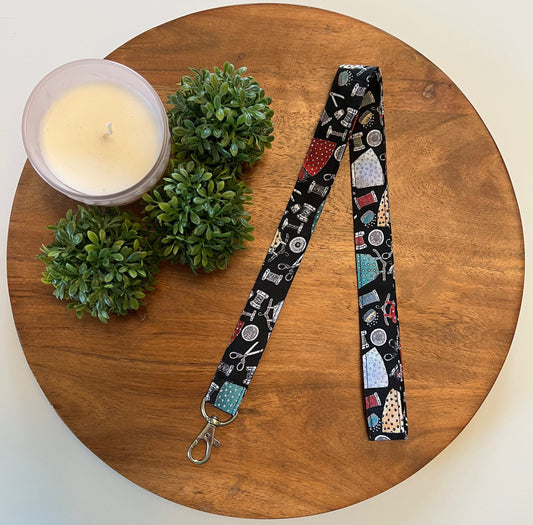 Black Sewing Notion Lanyards