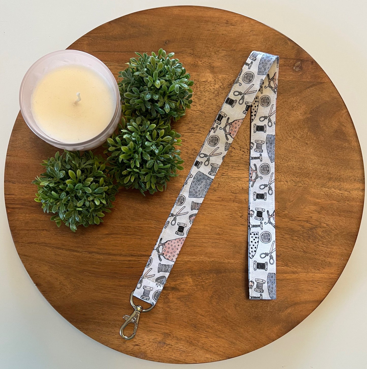 White Sewing Notion Lanyards