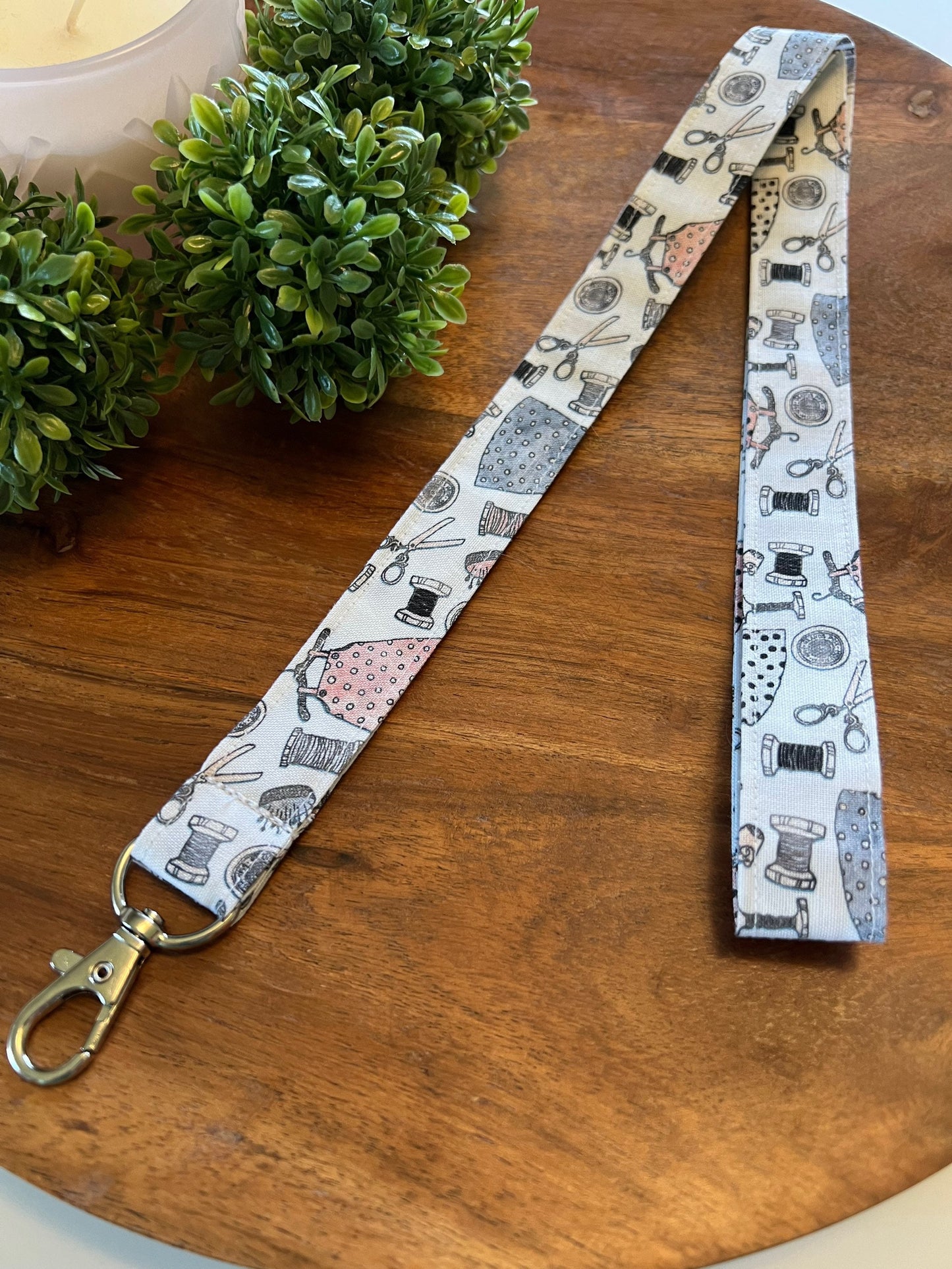 White Sewing Notion Lanyards