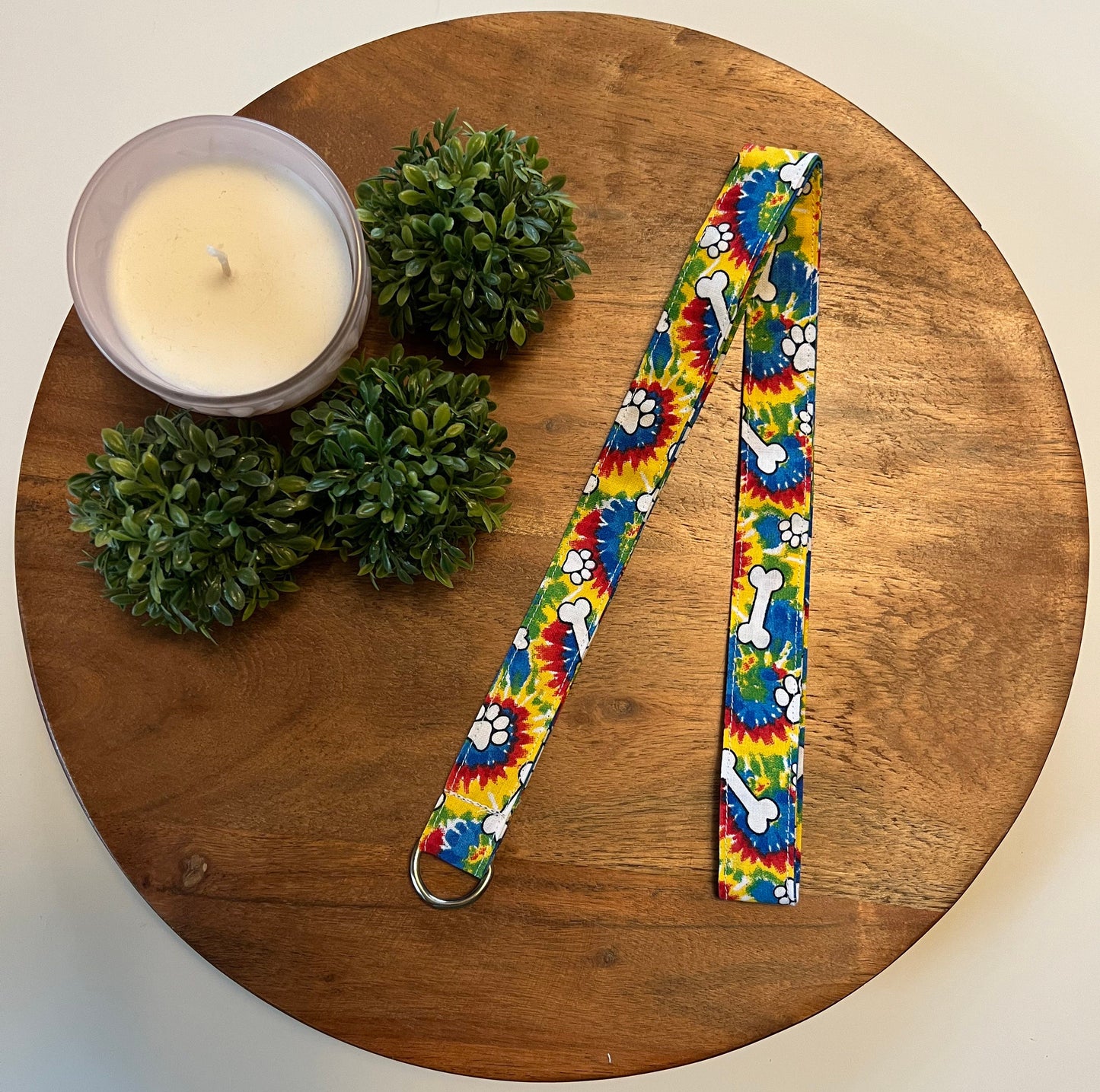 Tie Dye Dog Print Lanyards