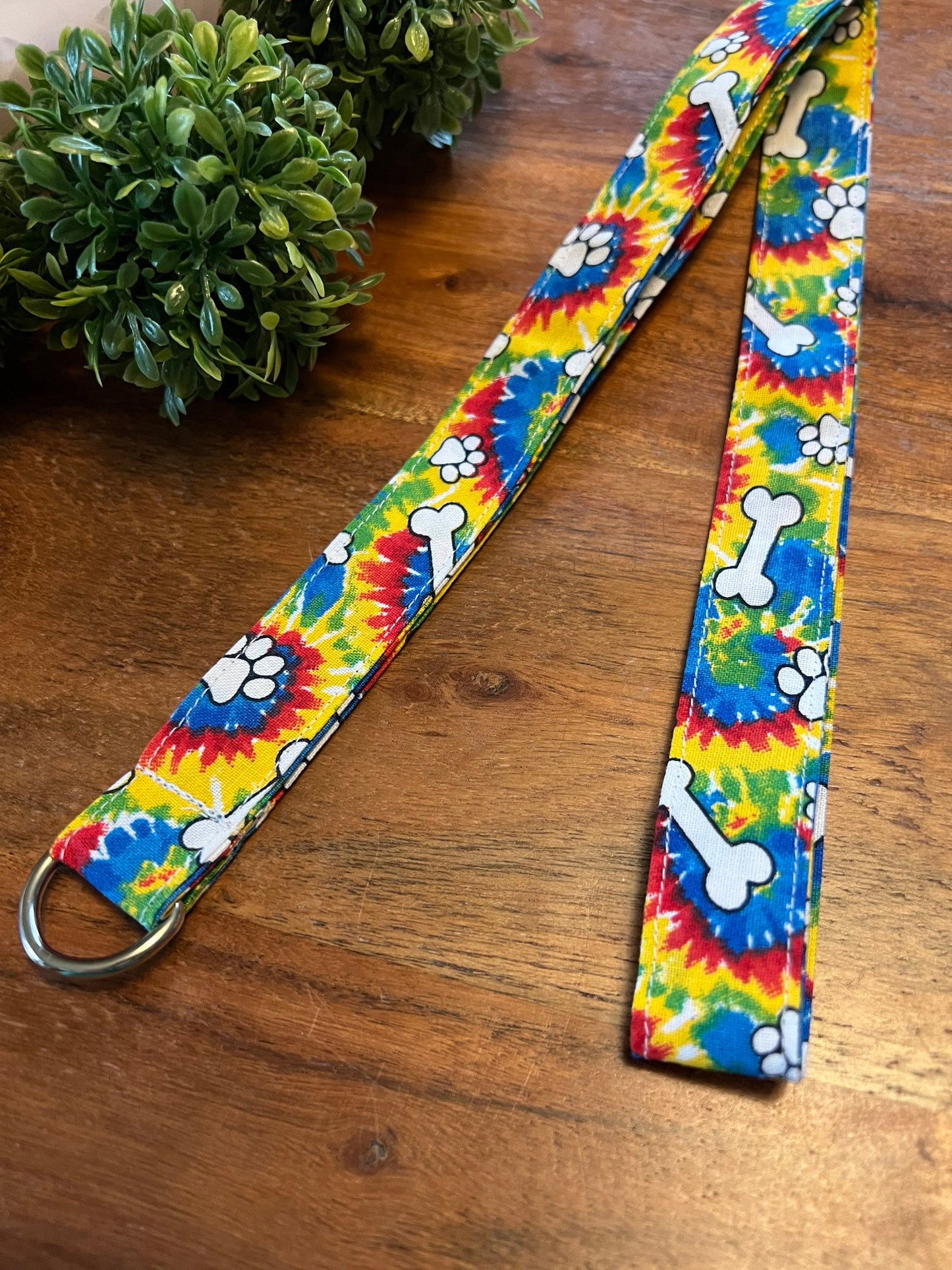 Tie Dye Dog Print Lanyards