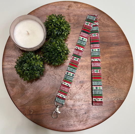 Last Chance! - Christmas Sweater Striped Lanyards