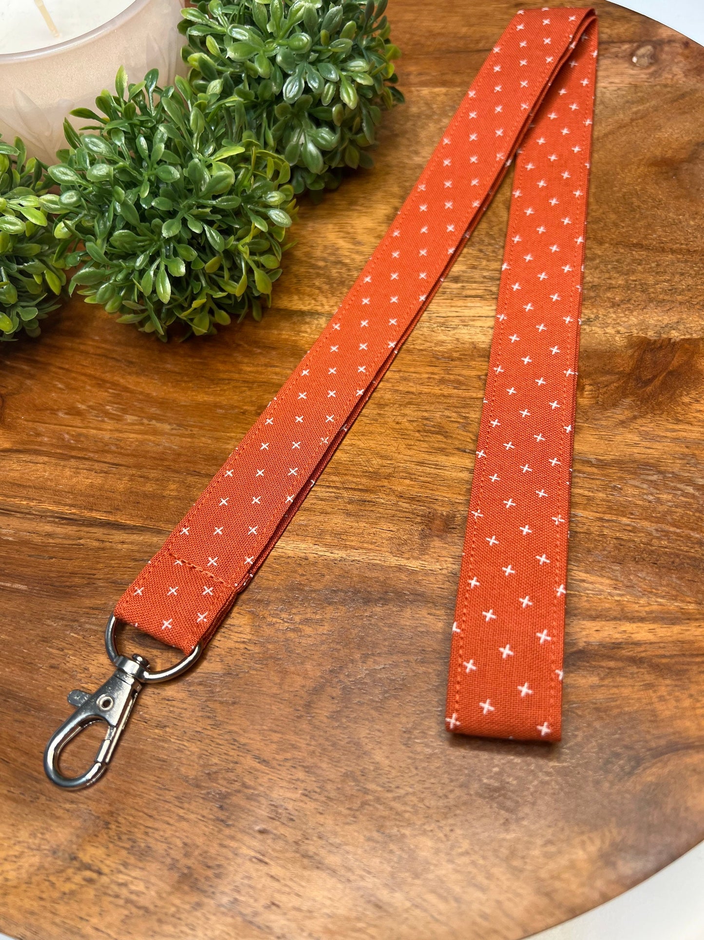 Red-Orange Minimalist Lanyards